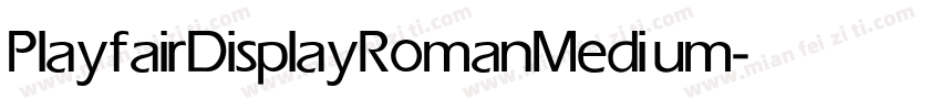 PlayfairDisplayRoman Medium字体转换
